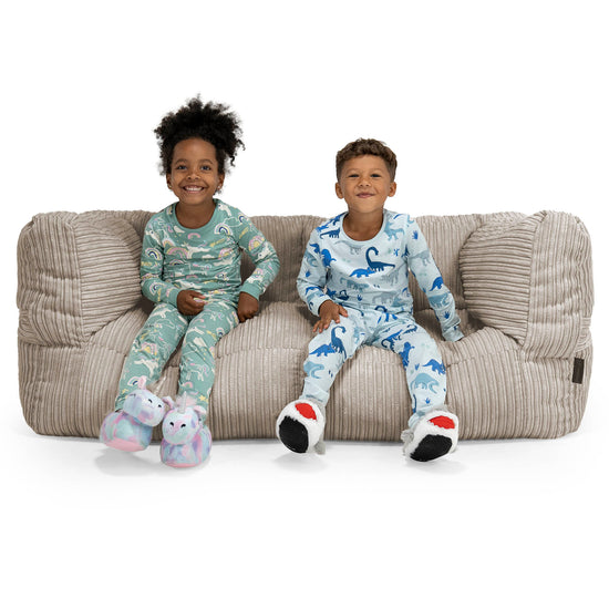 Kids' Giant Albert Sofa 2 Seater 3-14 yr - Cord Mink 01