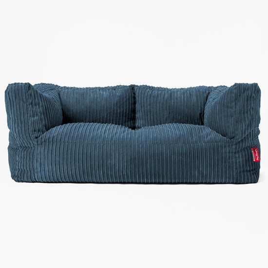 Kids' Giant Albert Sofa 2 Seater 3-14 yr - Cord Navy Blue 02