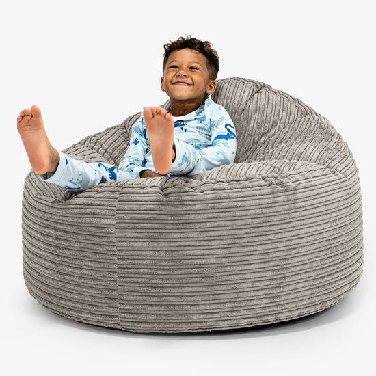 Kids' Giant Snuggle Bean Bag 3-8 yr - Cord Mink 01