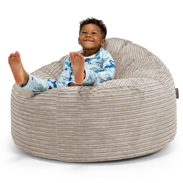 Kids' Giant Snuggle Bean Bag 3-8 yr - Cord Mink 01