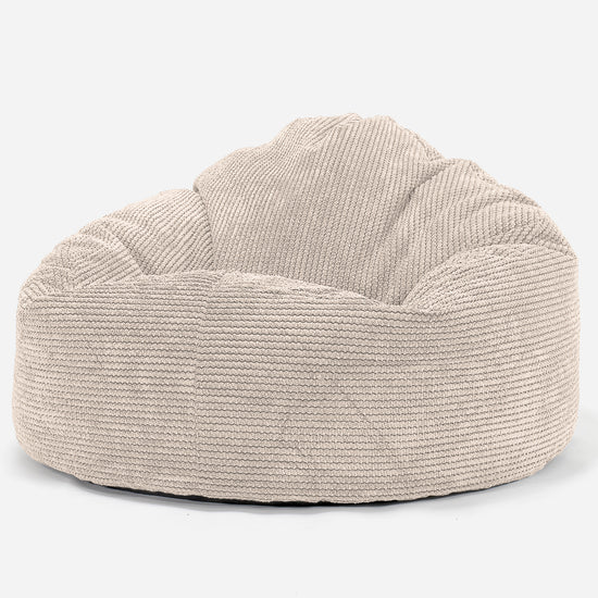 Kids' Giant Snuggle Bean Bag 3-8 yr - Pom Pom Ivory 02