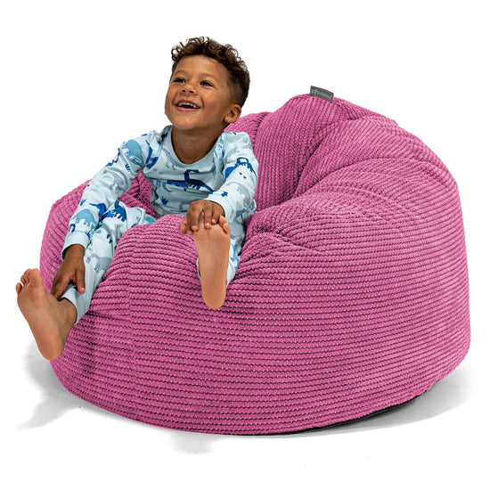 Kids' Giant Snuggle Bean Bag 3-8 yr - Pom Pom Pink 01