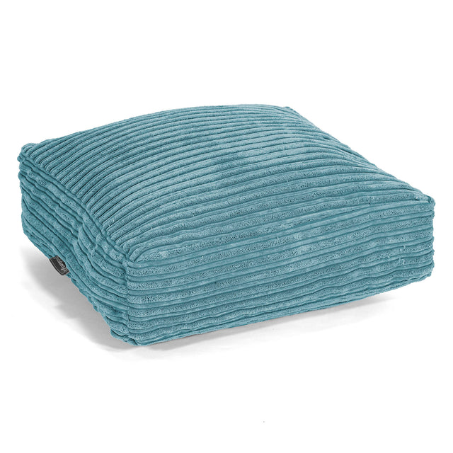 Large Floor Cushion - Cord Aegean Blue 01