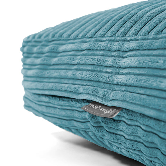 Large Floor Cushion - Cord Aegean Blue 02