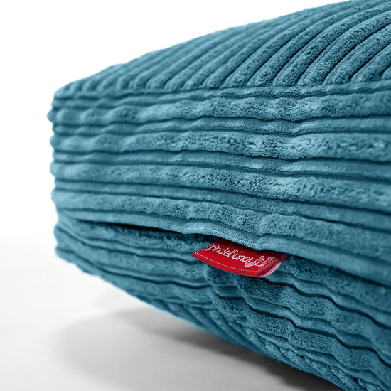 Large Floor Cushion - Cord Aegean Blue 02