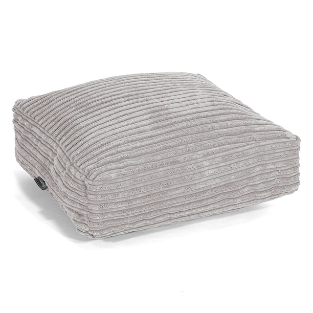 Large Floor Cushion - Cord Aluminium Silver 01