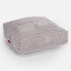 Large Floor Cushion - Cord Aluminium Silver 01