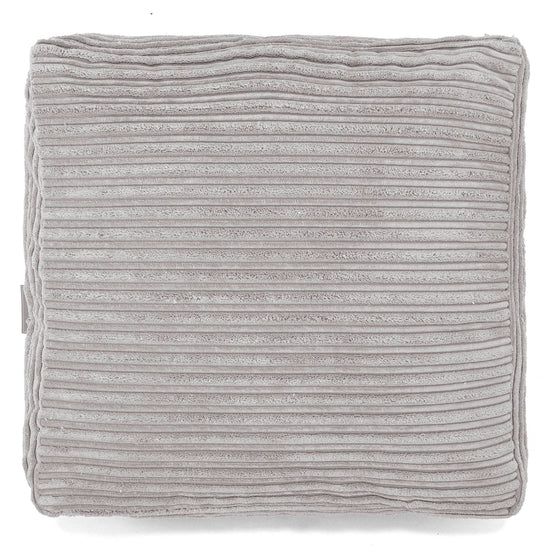 Large Floor Cushion - Cord Aluminium Silver 03