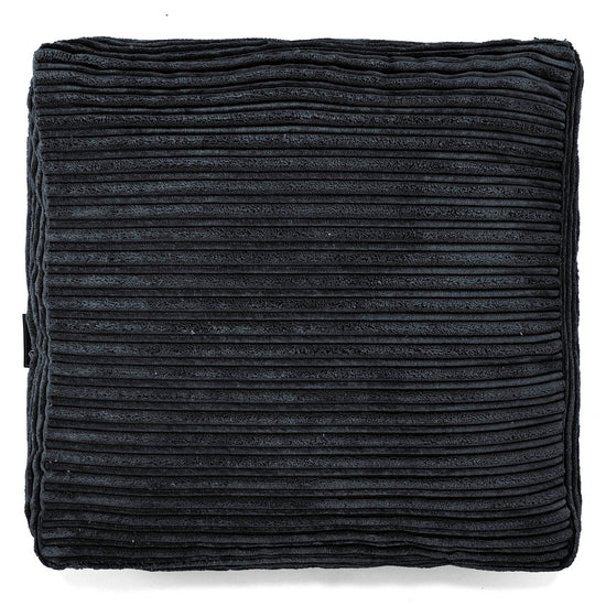 Large Floor Cushion - Cord Black 03