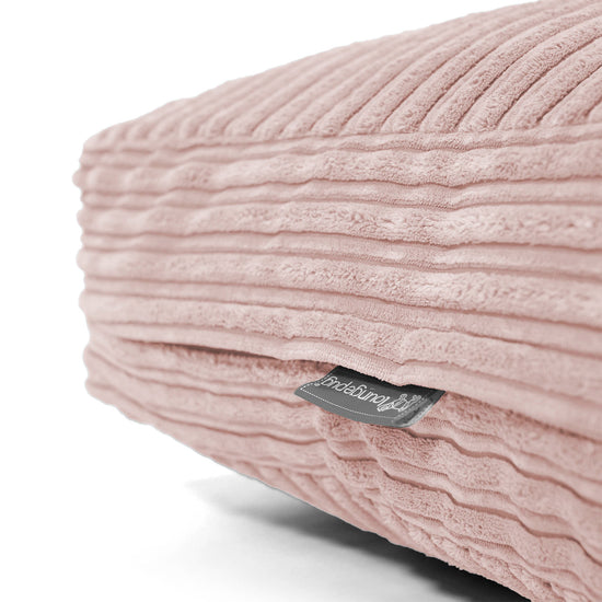 Large Floor Cushion - Cord Blush Pink 02