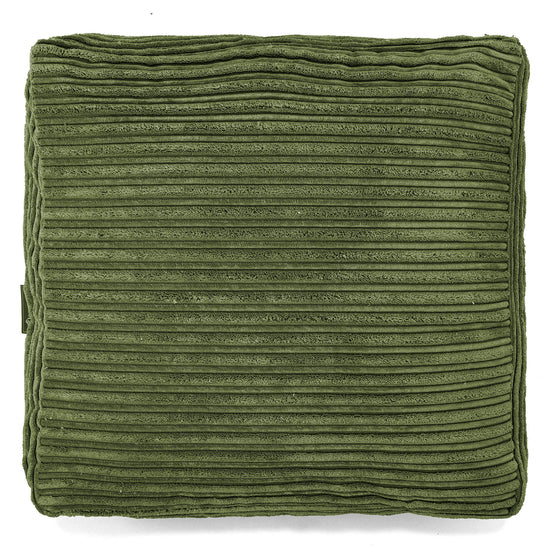 Large Floor Cushion - Cord Forest Green 03