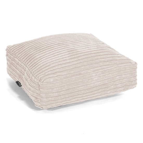 Large Floor Cushion - Cord Ivory 01
