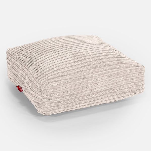 Large Floor Cushion - Cord Ivory 01