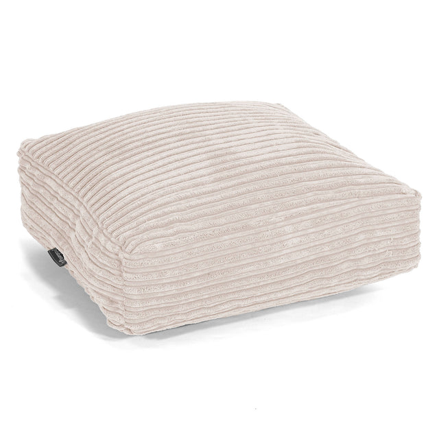 Large Floor Cushion - Cord Ivory 01