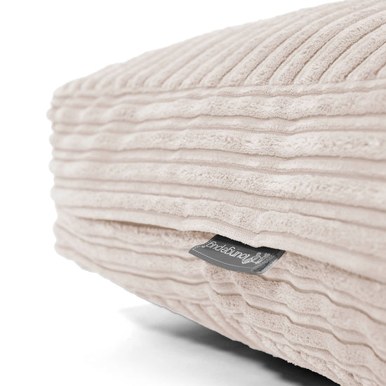 Large Floor Cushion - Cord Ivory 02