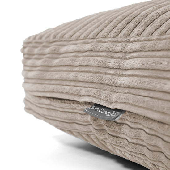 Large Floor Cushion - Cord Mink 02