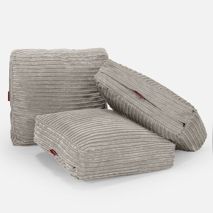 Large Floor Cushion - Cord Mink 04