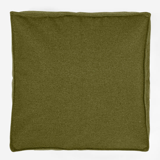 Large Floor Cushion - Interalli Wool Lime Green 03