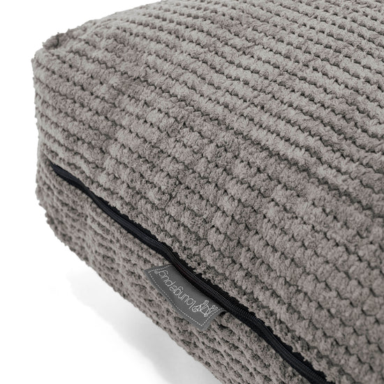 Large Floor Cushion - Pom Pom Charcoal Grey 02