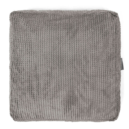 Large Floor Cushion - Pom Pom Charcoal Grey 03