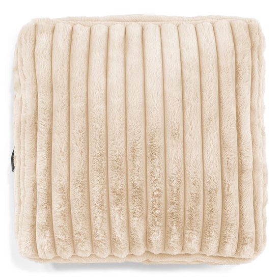Large Floor Cushion - Ultra Plush Cord Cream 02