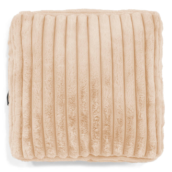 Large Floor Cushion - Ultra Plush Cord Peach 02