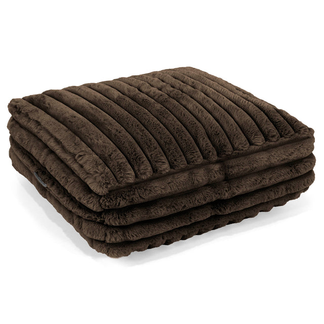 Large Floor Cushion - Ultra Plush Cord Sable 01