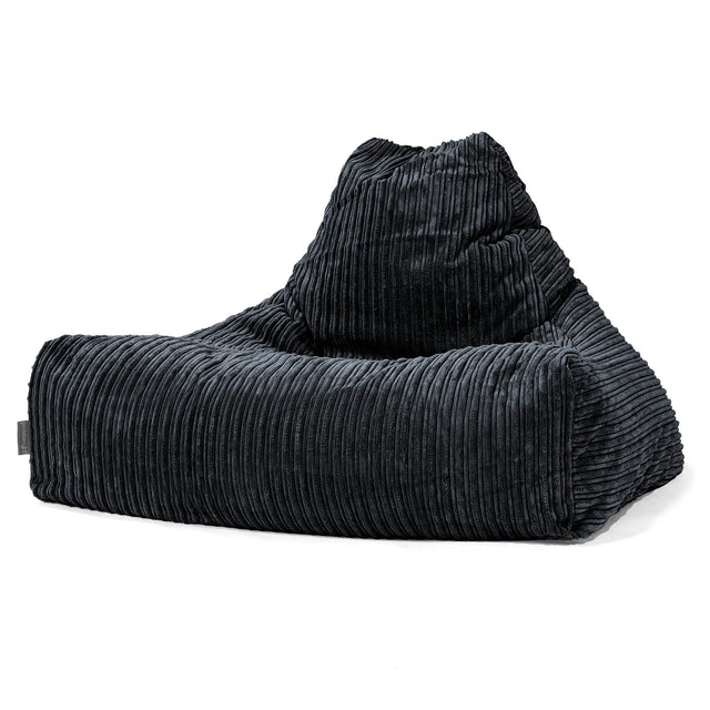 Lounger Beanbag - Cord Black 01