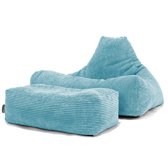Lounger Beanbag - Pom Pom Aegean Blue 02