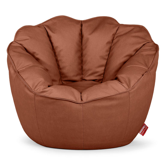 Natalia Sacco Bean Bag Chair - Vegan Leather Chestnut 01