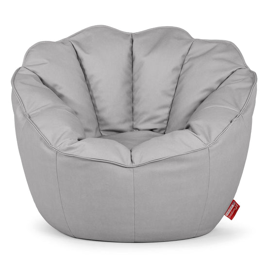 Natalia Sacco Bean Bag Chair - Vegan Leather Grey 01