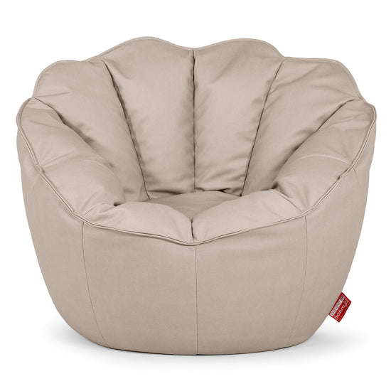 Natalia Sacco Bean Bag Chair - Vegan Leather Ivory 01