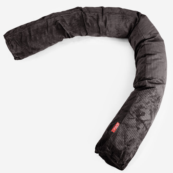XXL Cuddle Cushion - Pinstripe Graphite Grey 01