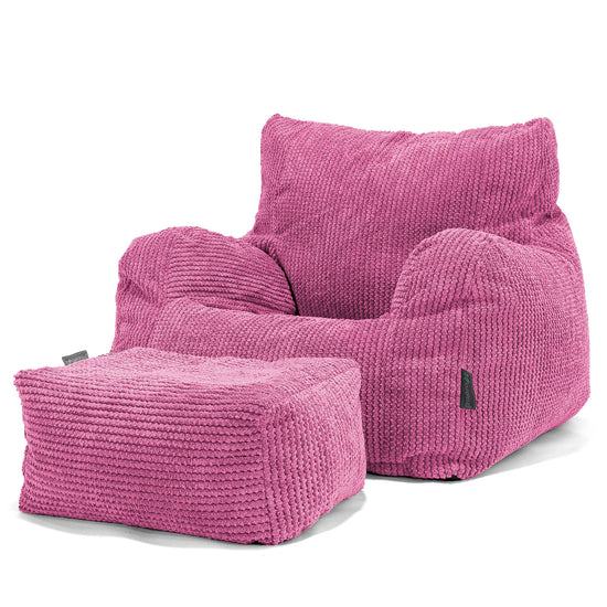Bean Bag Armchair - Pom Pom Pink 02