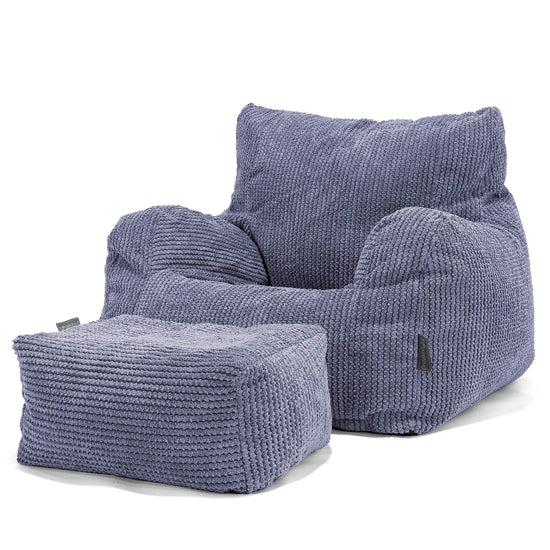 Bean Bag Armchair - Pom Pom Purple 02