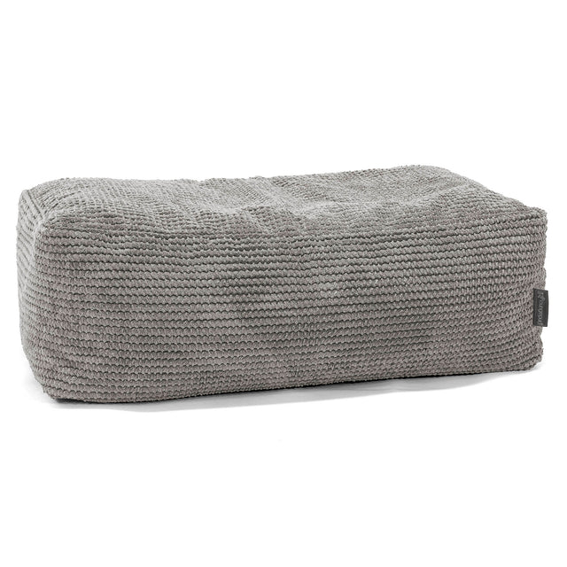 Large Footstool - Pom Pom Charcoal Grey 01