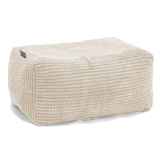 Small Footstool - Pom Pom Ivory 01
