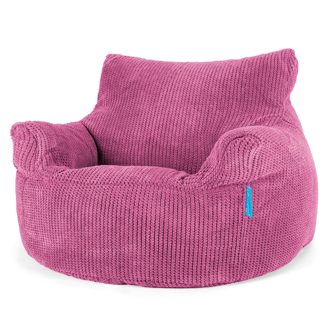 Children's Armchair 3-8 yr Bean Bag - Pom Pom Pink 01