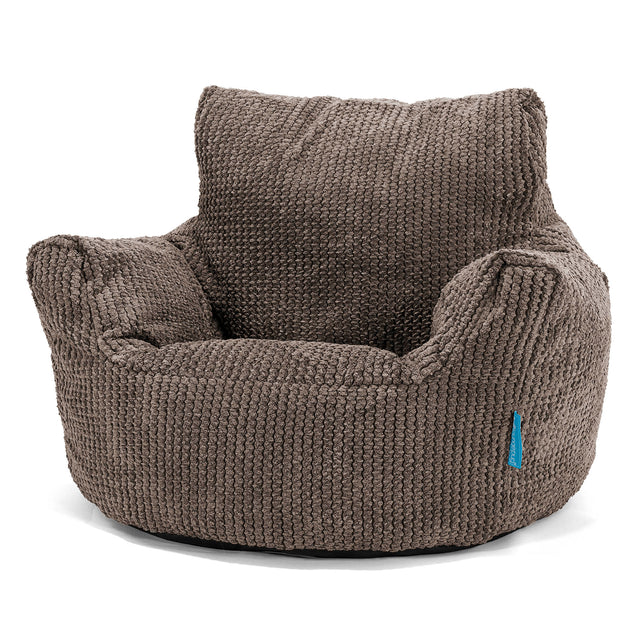 Toddlers' Armchair 1-3 yr Bean Bag - Pom Pom Chocolate Brown 01