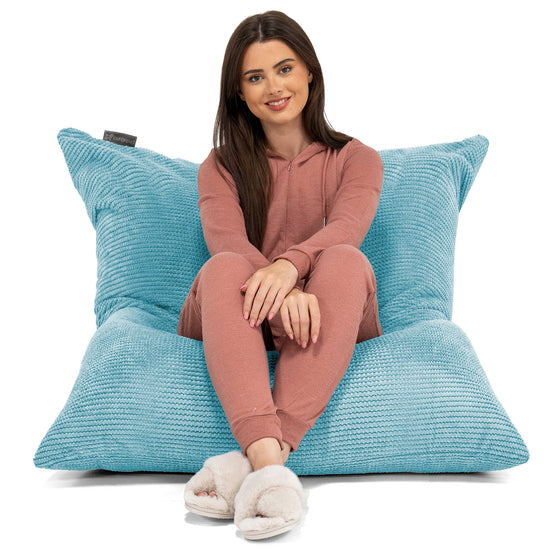 XL Pillow Beanbag - Pom Pom Aegean Blue 03