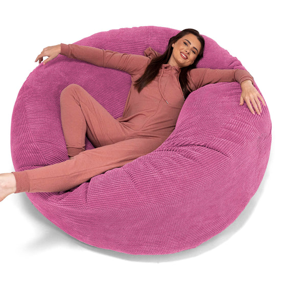 Mega Mammoth Bean Bag Sofa - Pom Pom Pink 01