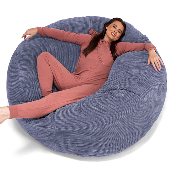 Mega Mammoth Bean Bag Sofa - Pom Pom Purple 01