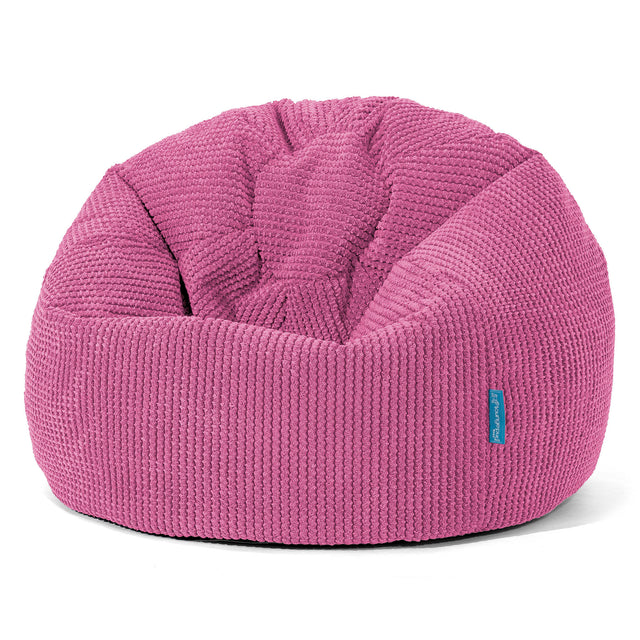Classic Kids Bean Bag Chair 1-5 yr - Waffle Cord Pink 01