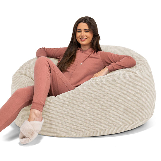 Mammoth Bean Bag Sofa - Pom Pom Ivory 01
