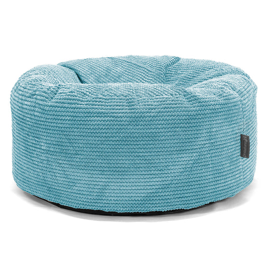 Large Round Pouffe - Pom Pom Aegean Blue 01