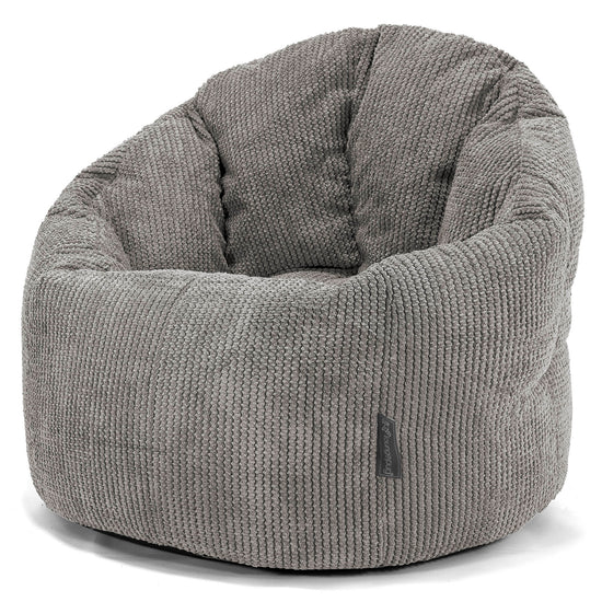 Cuddle Up Beanbag Chair - Pom Pom Charcoal Grey 01