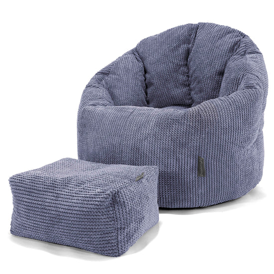 Cuddle Up Beanbag Chair - Pom Pom Purple 02
