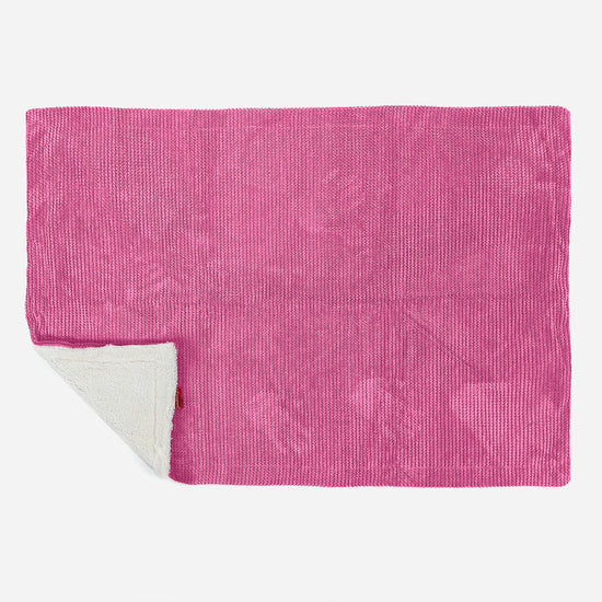 Sherpa Throw / Blanket - Pom Pom Pink 03