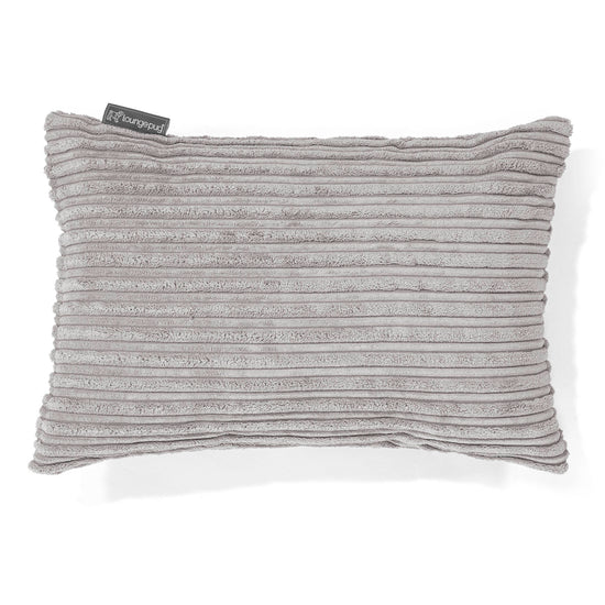 Rectangular Scatter Cushion Cover 35 x 50cm - Cord Aluminium Silver 01