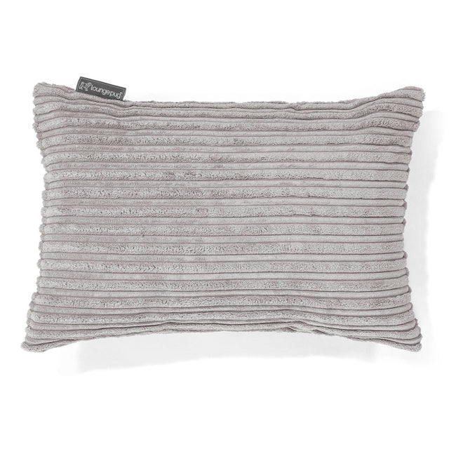 Rectangular Scatter Cushion Cover 35 x 50cm - Cord Aluminium Silver 01